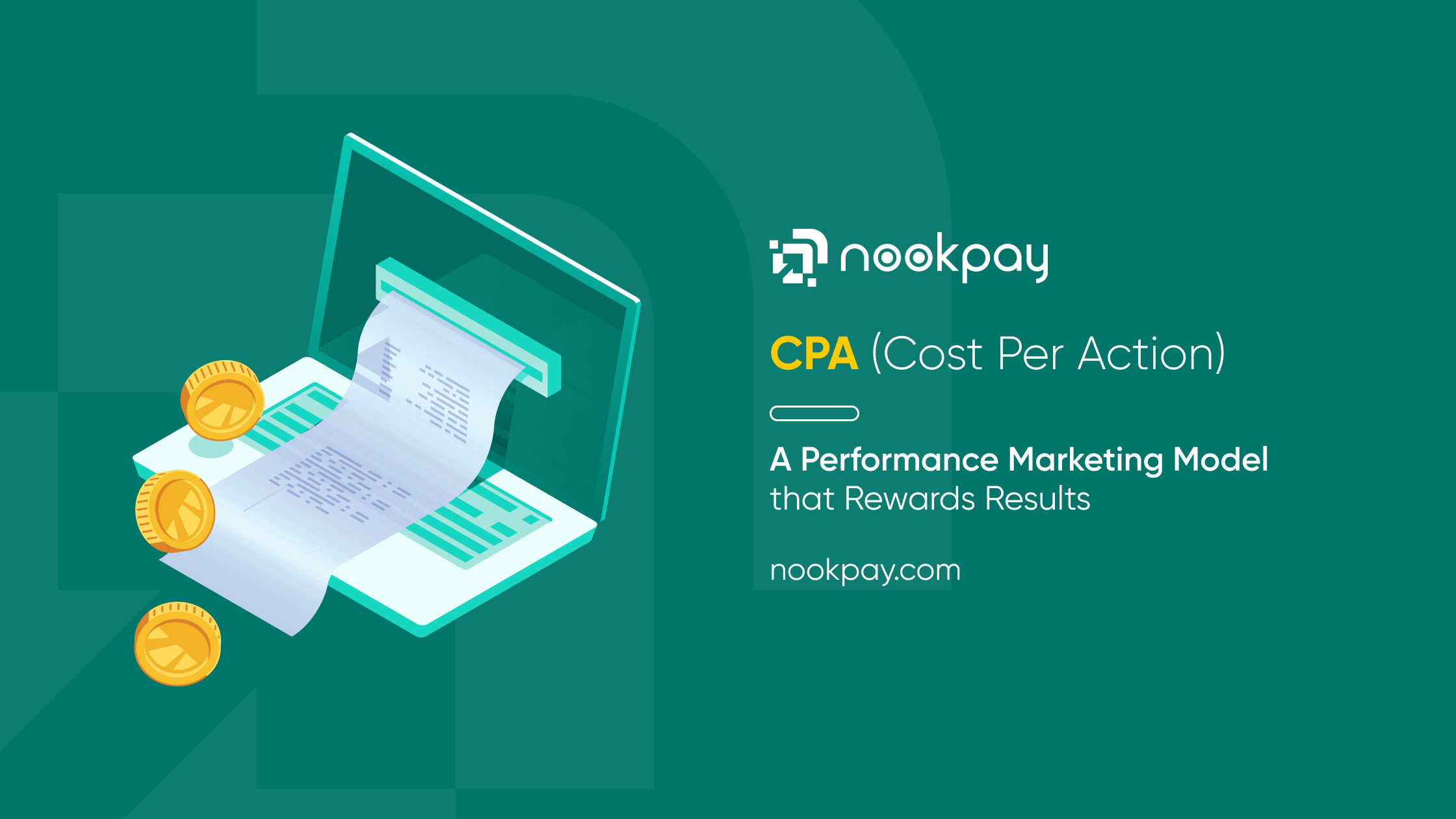 Title banner for cost per action